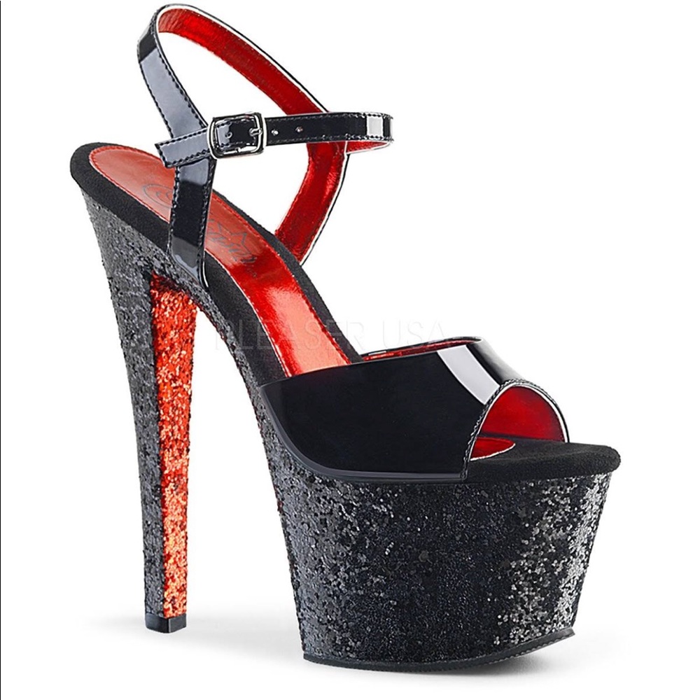 Pleaser glitter heels
